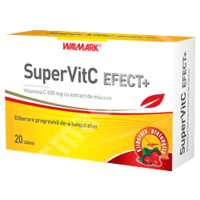 SuperVit C Efect+, 20 tablete, Walmark