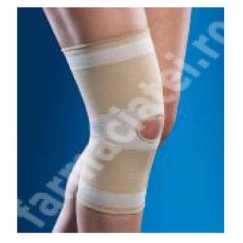 Suport elastic pentru genunchi cu orificiu, Marimea XL 43-50 cm, 1502, Anatomic Help