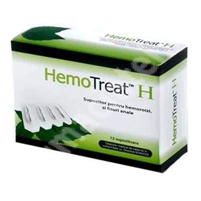 Supozitoare pentru hemoroizi HemoTreat H, 12 bucati, GlobalTreat