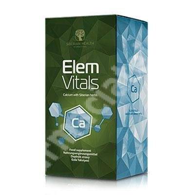 Sursa naturala de calciu ElemVitals, 60 capsule, Siberian Health