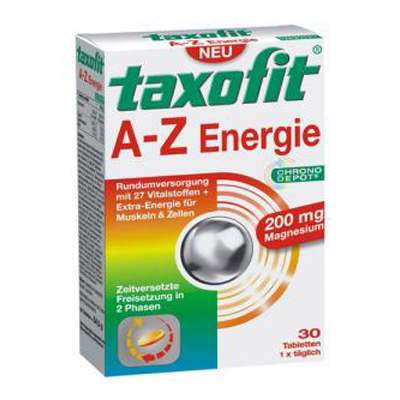 Taxofit A-Z Energie, 30 comprimate, Klosterfrau
