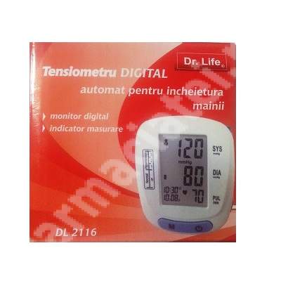 Tensiometru digital automat pentru incheietura mainii, DL2116, Dr. Life