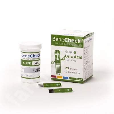Teste Benecheck acid uric, 25 bucati