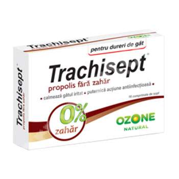 Trachisept cu propolis fara zahar, 16 comprimate, Ozone Laboratories