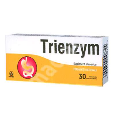 Trienzym, 30 comprimate, Biofarm