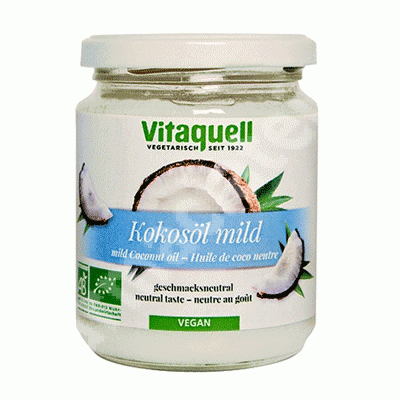 Ulei Bio extravirgin de nuca de cocos, 200 g, Vitaquell
