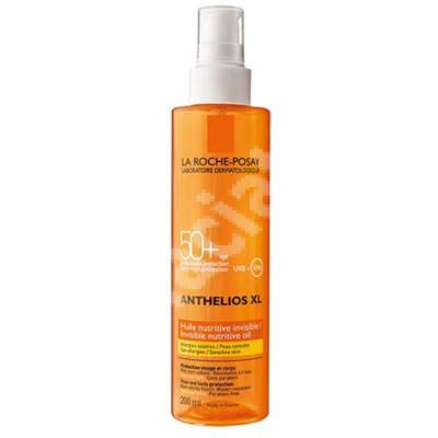 Ulei protectie solara nutritiv invizibil piele sensibila Anthelios XL SPF 50+, 200 ml, La Roche-Posay