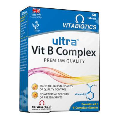 Ultra Vit B Complex Premium Quality, 60 tablete, Vitabiotics