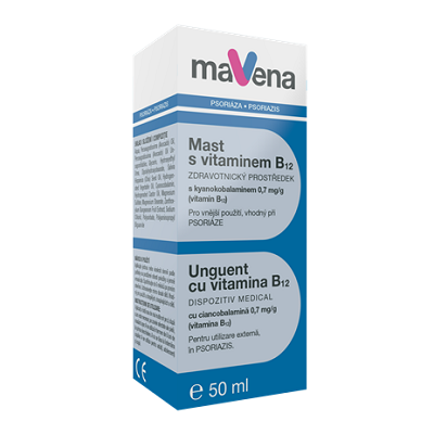 Unguent pentru psoriazis cu vitamina B12, 50 ml, Mavena