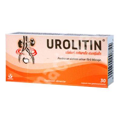 Capsule cu uleiuri naturale esentiale - Urolitin,  30 capsule, Biofarm