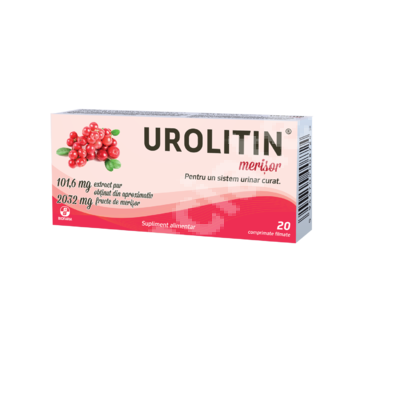 Urolitin, merisor, 20 comprimate, Biofarm