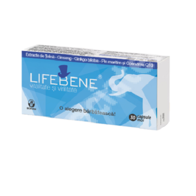 Vitalitate si virilitate Lifebene, 30 capsule, Biofarm