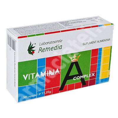 Vitamina A Complex, 30 capsule, Remedia