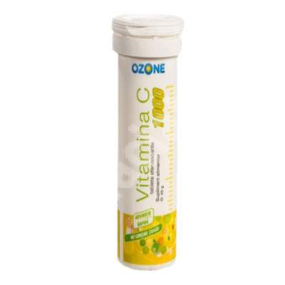 Vitamina C 1000, 20 tablete efervescente, Ozone Laboratories