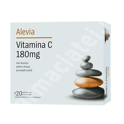 Vitamina C 180 mg, 20 comprimate masticabile, Alevia