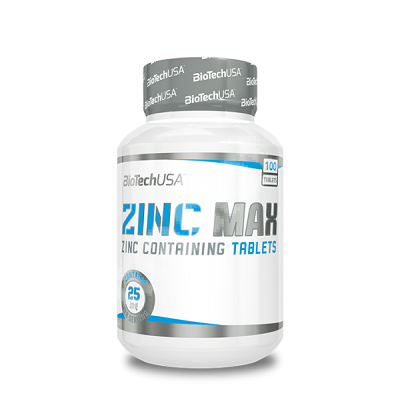 Zinc Max 25 mg, 100 comprimate, Biotech USA