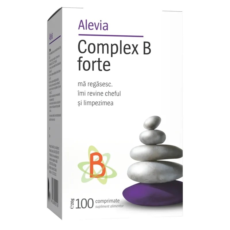 Complex B Forte, 100 comprimate, Alevia