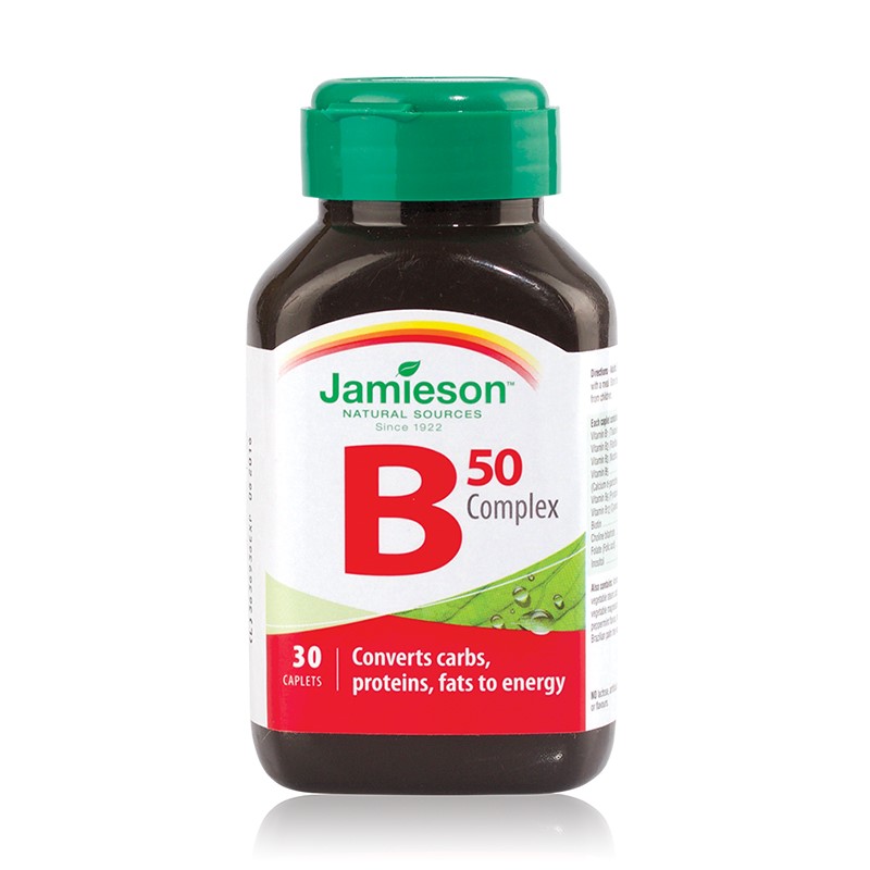Complex de vitamina B 50mg, 30 capsule, Jamieson