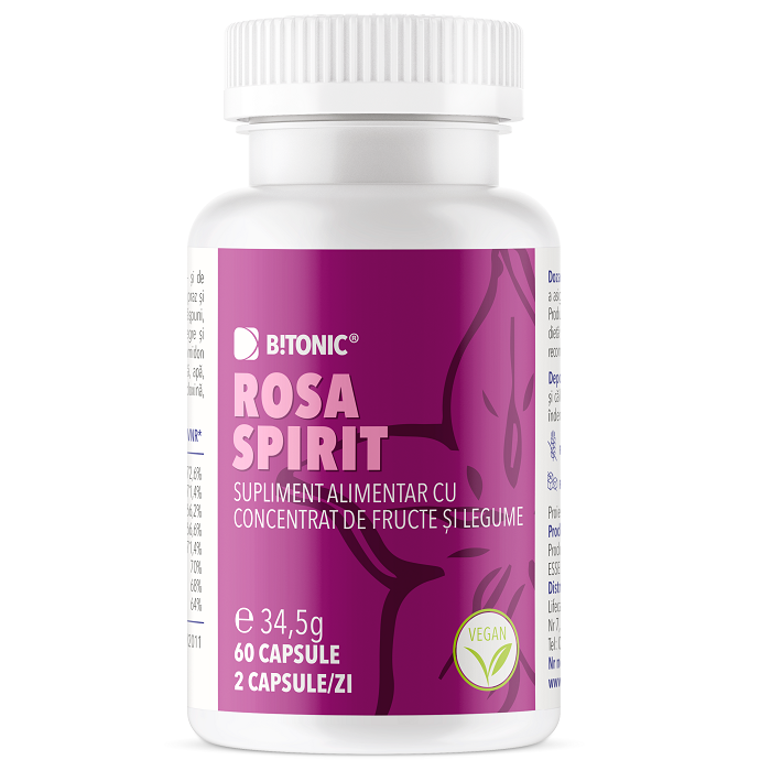 Complex premium Vitamine B Rosa Spirit Bitonic, 60 capsule, Lifecare