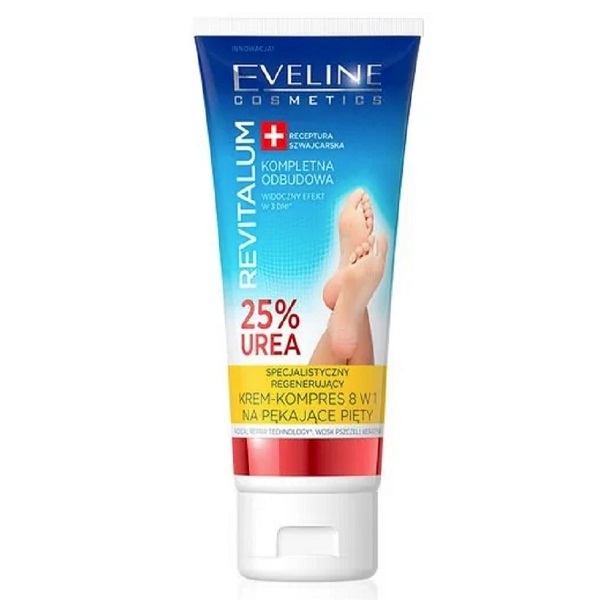Crema pentru calcaie crapate cu 25% uree Revitalium, 75 ml, Eveline Cosmetics
