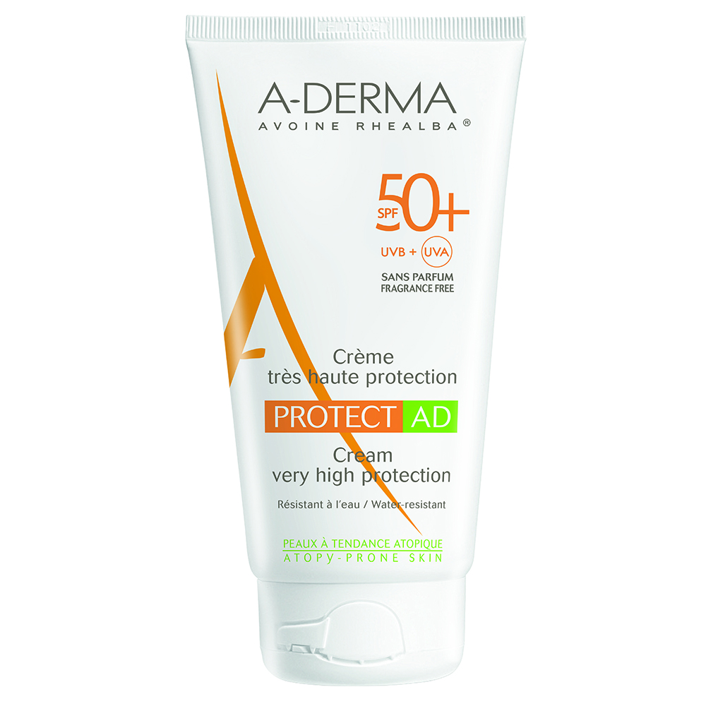 Crema pentru protectia solara a pielii atopice cu SPF 50+ Protect AD, 150 ml, A-Derma