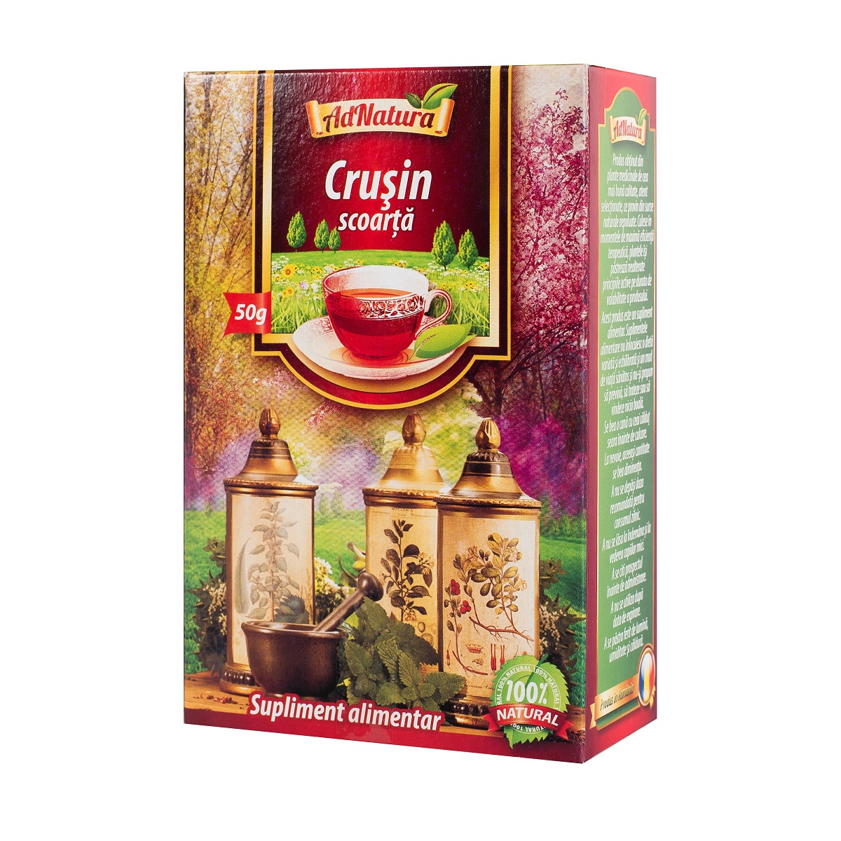 Ceai de Crusin scoarta, 50 g, AdNatura
