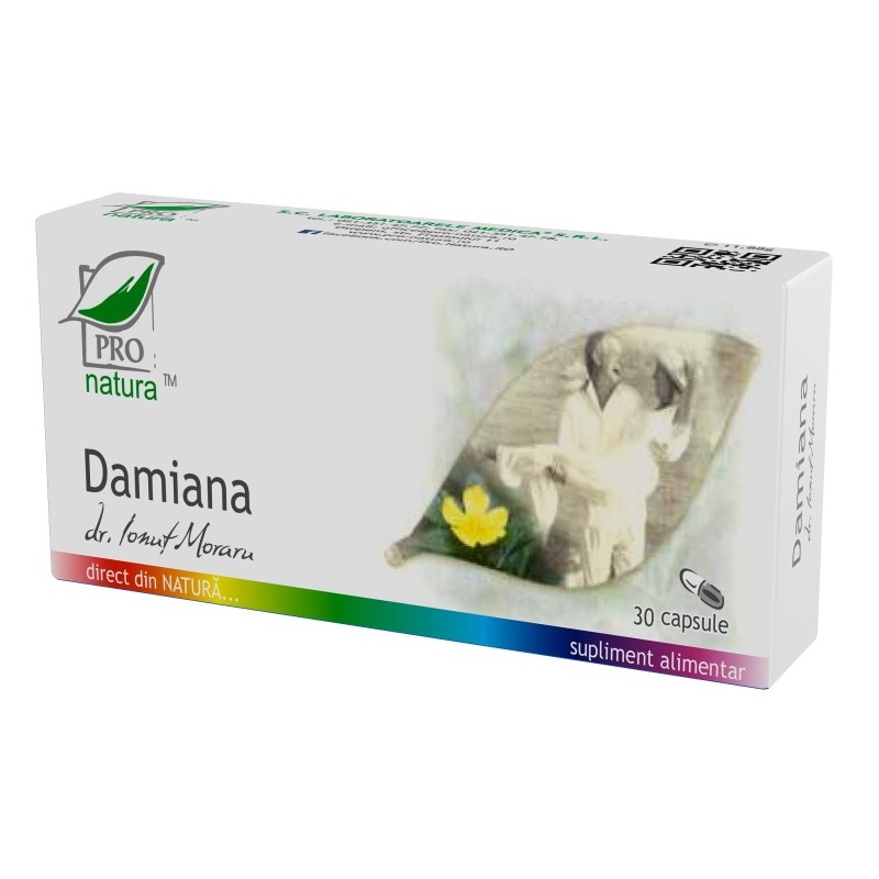 Damiana, 30 capsule - Pro Natura