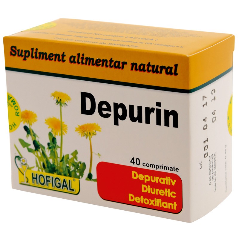 complex detoxifiant natural hofigal 40 comprimate
