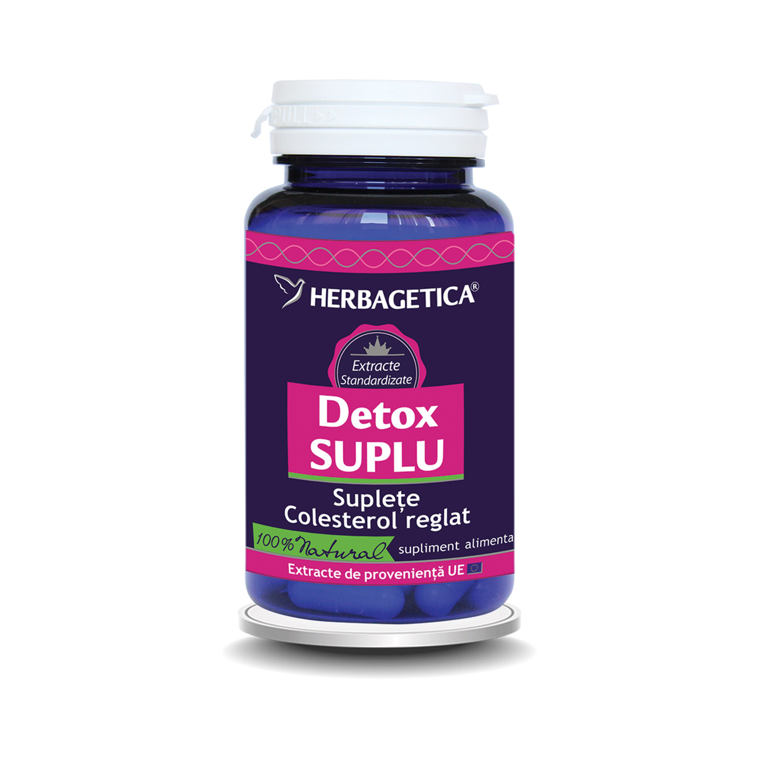 Detox activ, 60 capsule, Herbagetica
