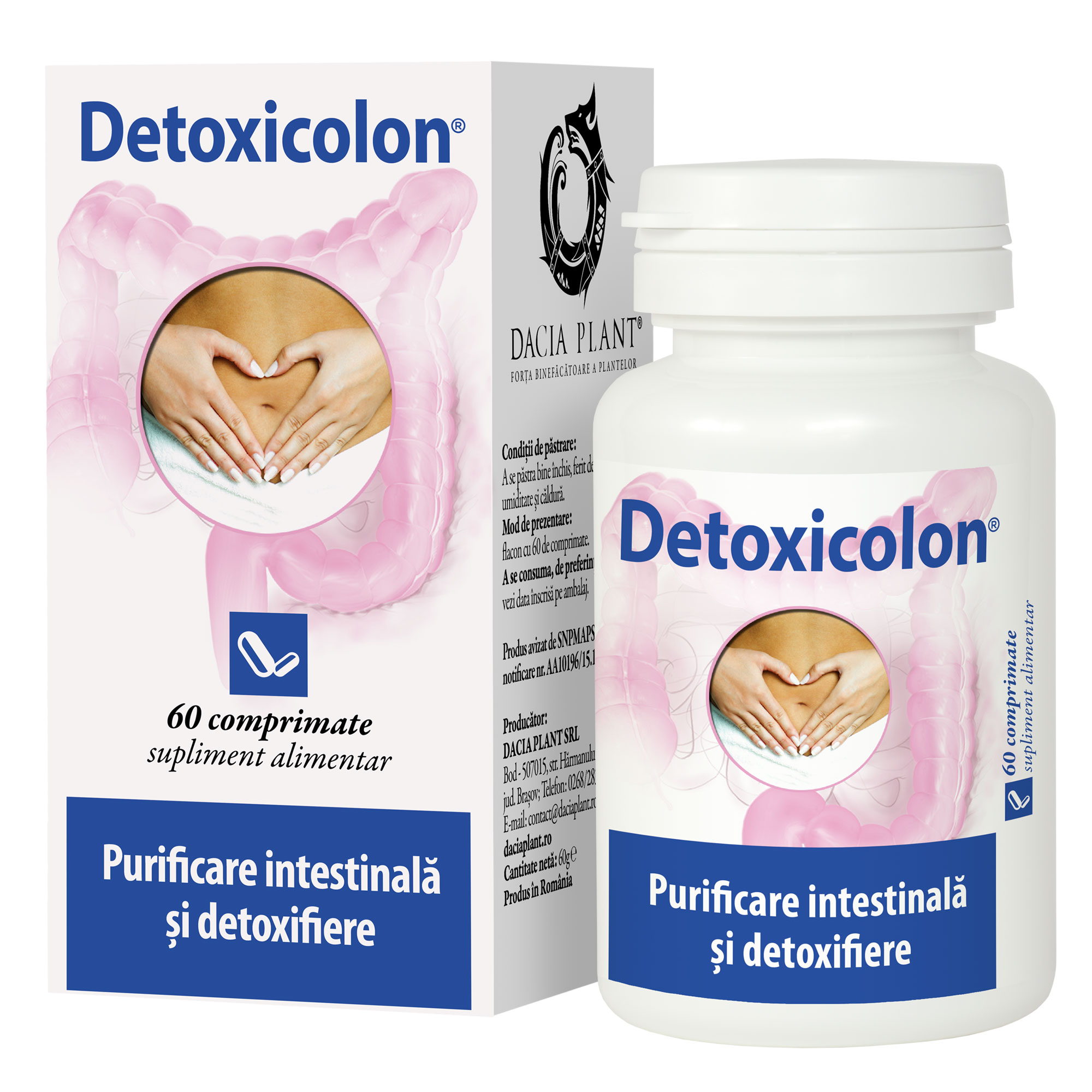 Detoxicolon, 60 comprimate, Dacia Plant