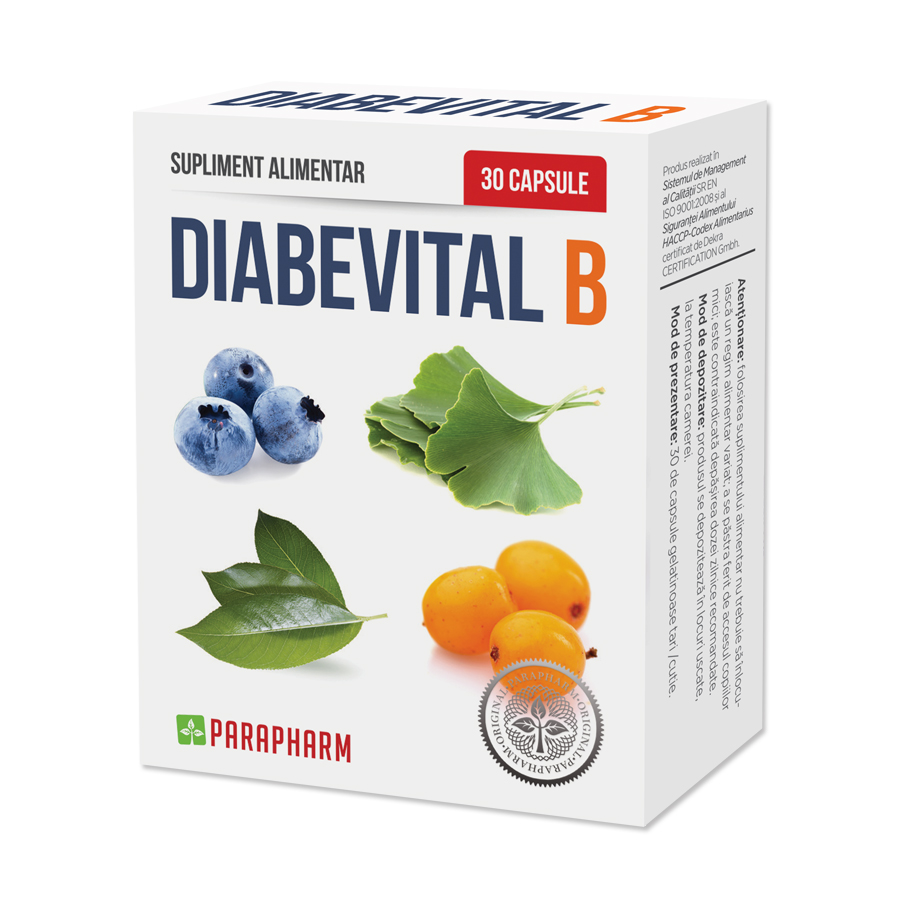 Diabevital B, 30 capsule, Parapharm