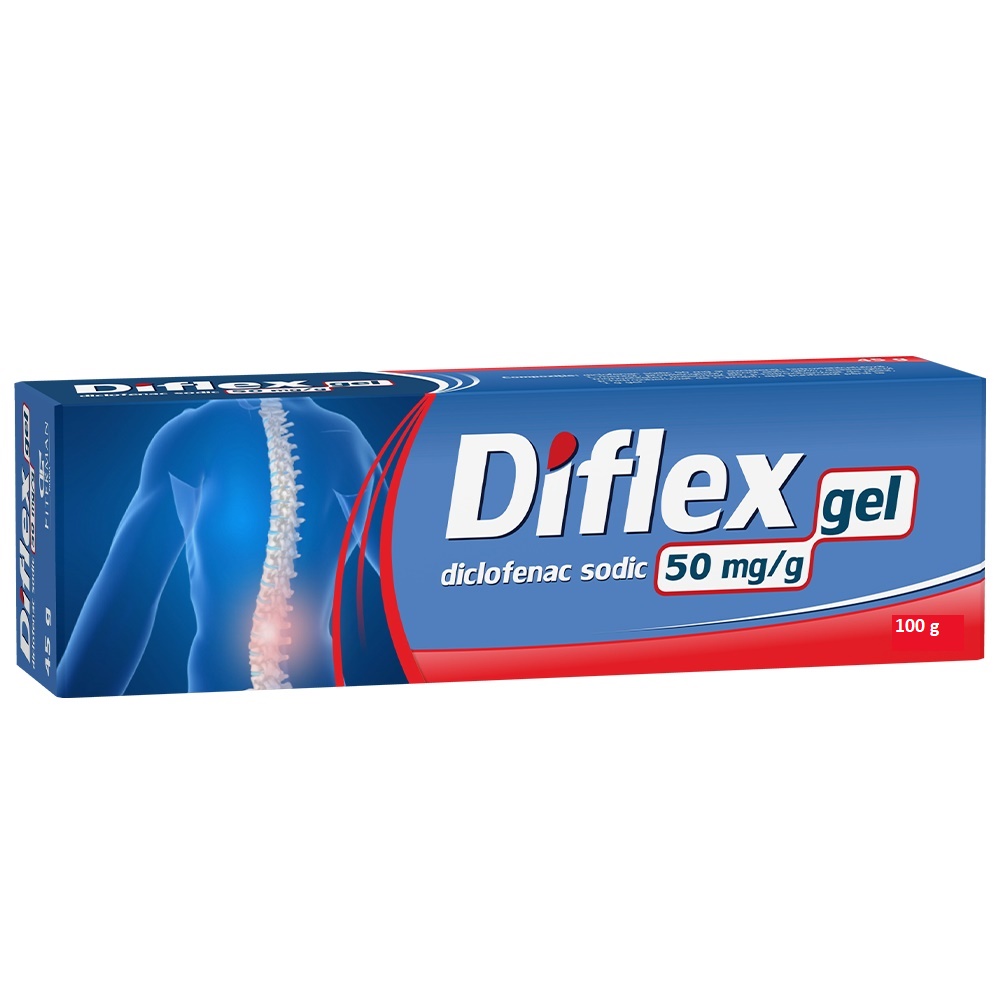 Diflex Gel 50mg/g g - Pret 27,59 Lei