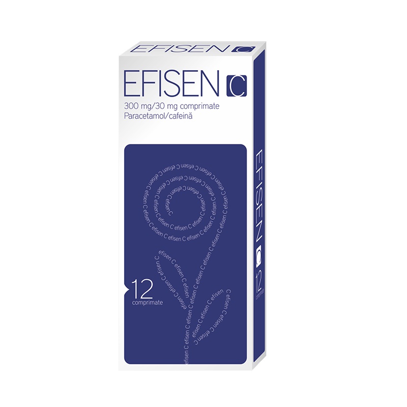 Efisen C, 300 mg/30 mg, 12 comprimate, Solacium Pharma