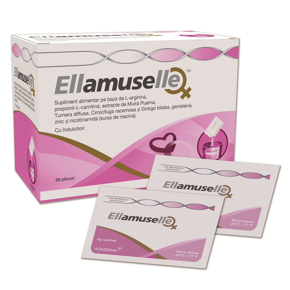 Ellamuselle pentru femei active, 30 plicuri, Alfasigma