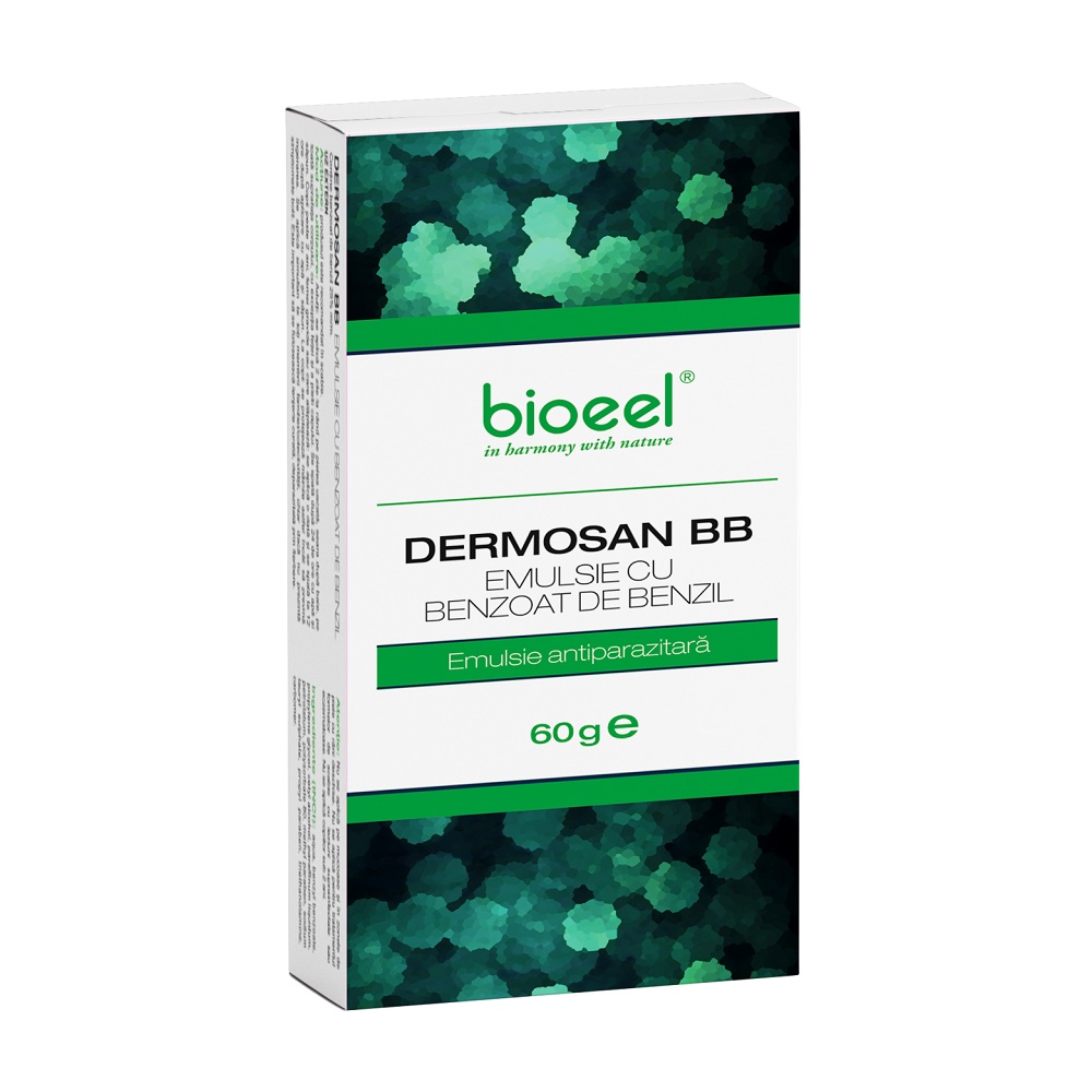 Emulsie antiparazitară Dermosan BB, 60 g, Bioeel