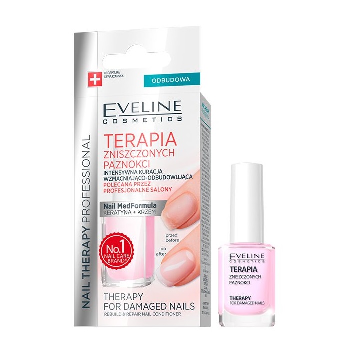 Tratament pentru unghii deteriorate Nail Therapy, 12 ml, Eveline Cosmetics