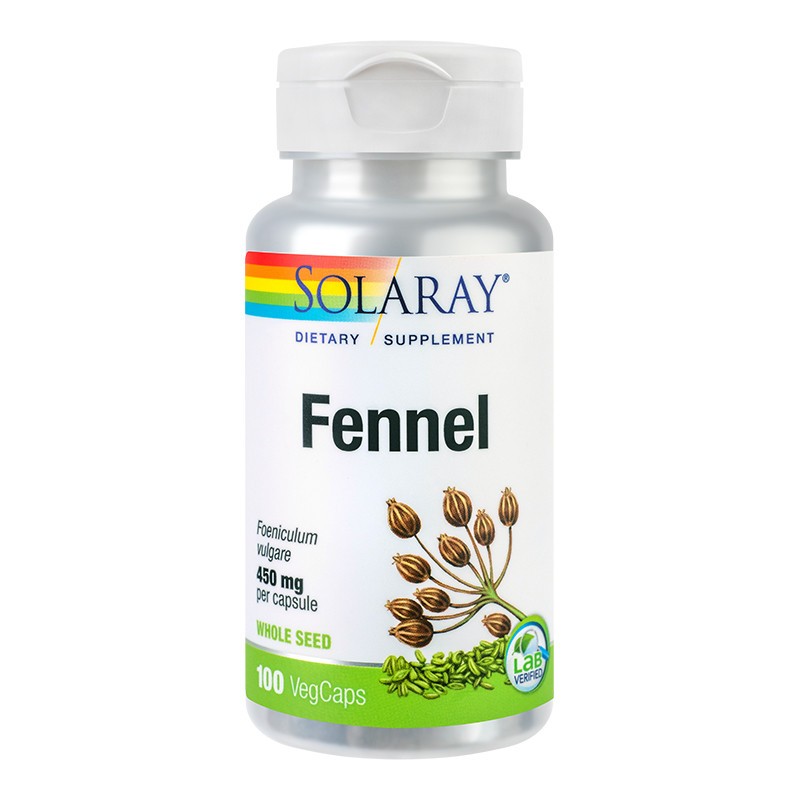 Fennel (Fenicul) 450mg Solaray, 100 capsule, Secom