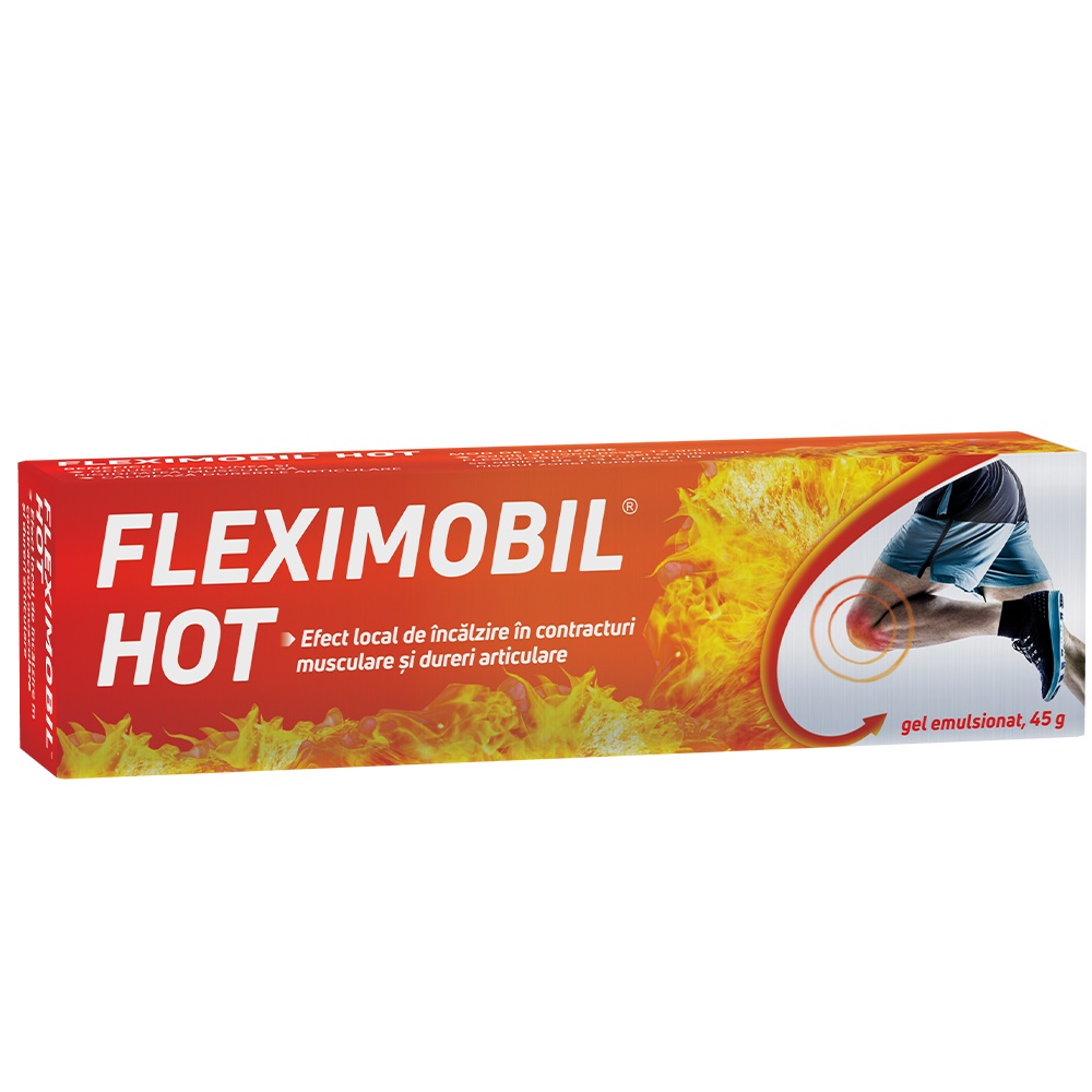 Fleximobil Hot, gel emulsionat, 45 g, Fiterman