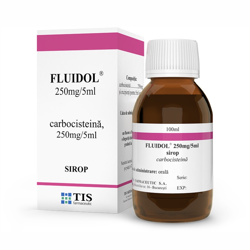 Fluidol sirop 250ml/5ml, 100 ml, Tis Farmaceutic