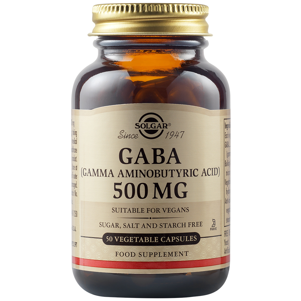 Gaba 500 mg, 50 capsule, Solgar