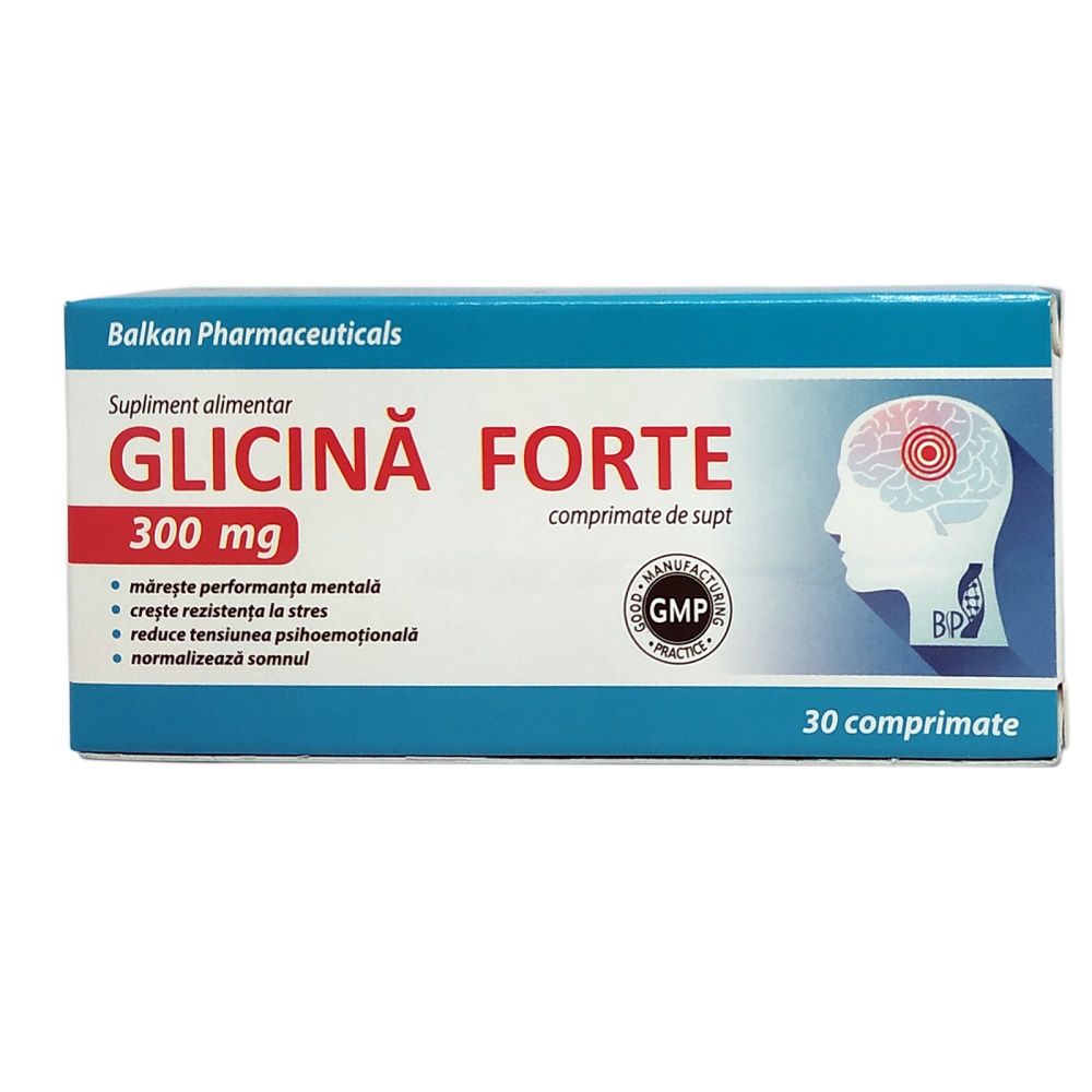 Glicina Forte 300 mg, 30 comprimate, EsVida Pharma