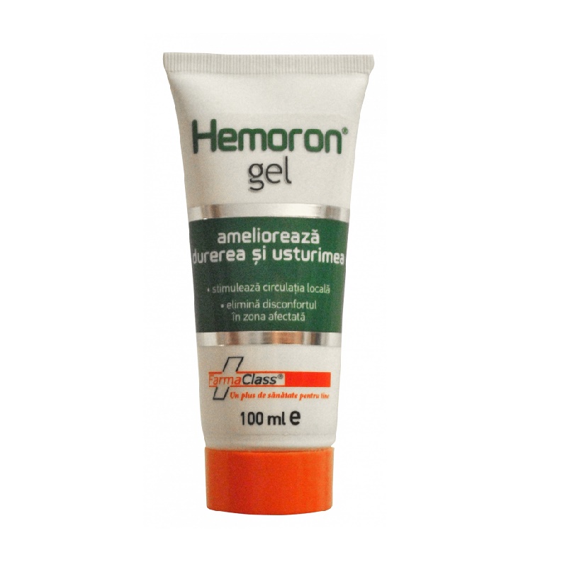 Hemoron gel amelioreaza durerea si usturimea, 100 ml, FarmaClass