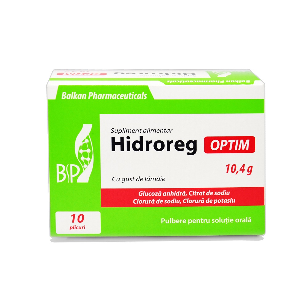 Hidroreg Optim Mix, saruri de rehidratare, 10 plicuri, EsVida Pharma