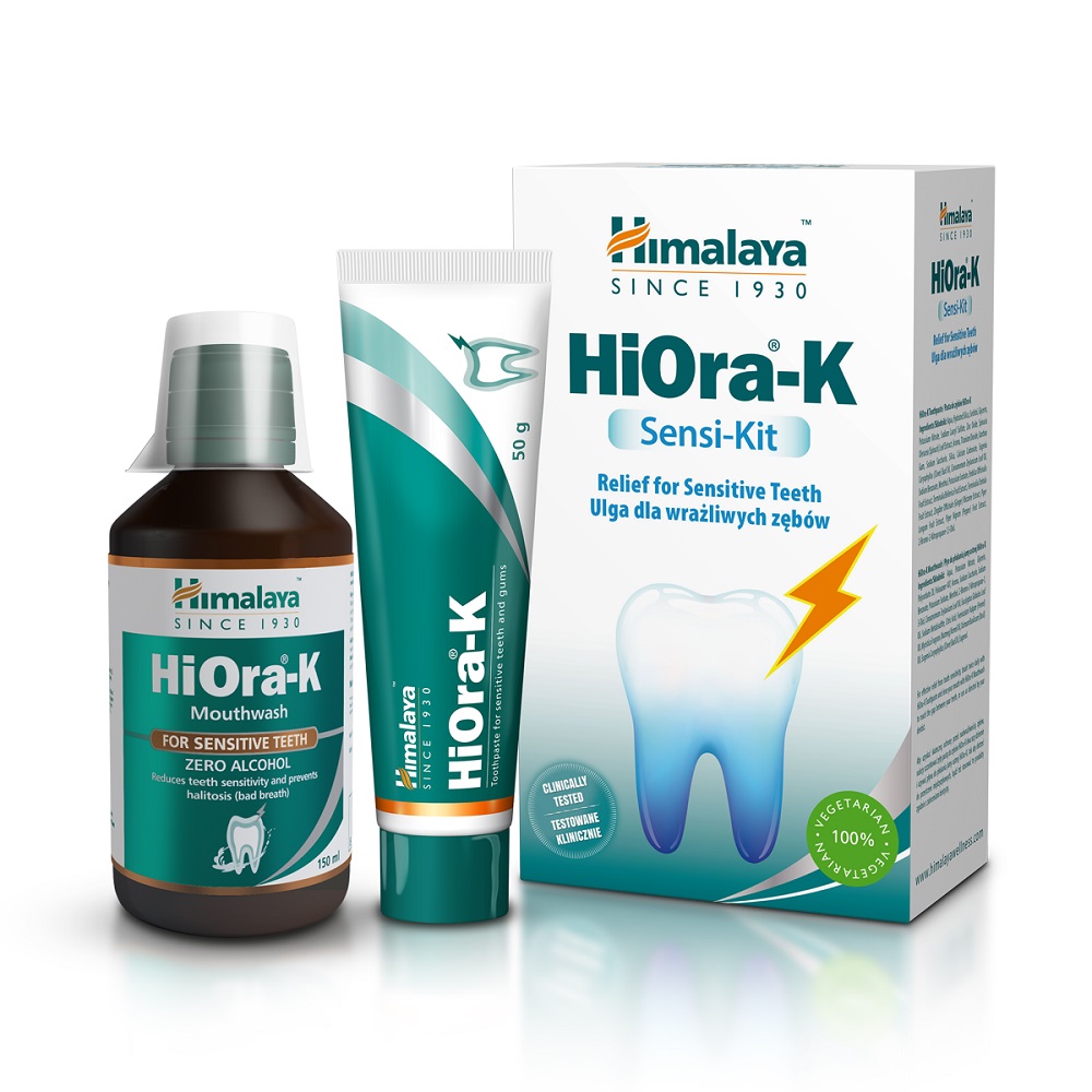 Kit pentru dinti sensibili HiOra-K Sensi, Himalaya 