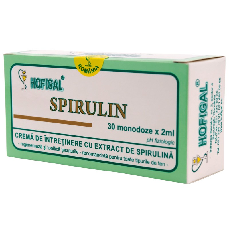 Crema cu extract de Spirulina 30monodoze Hofigal