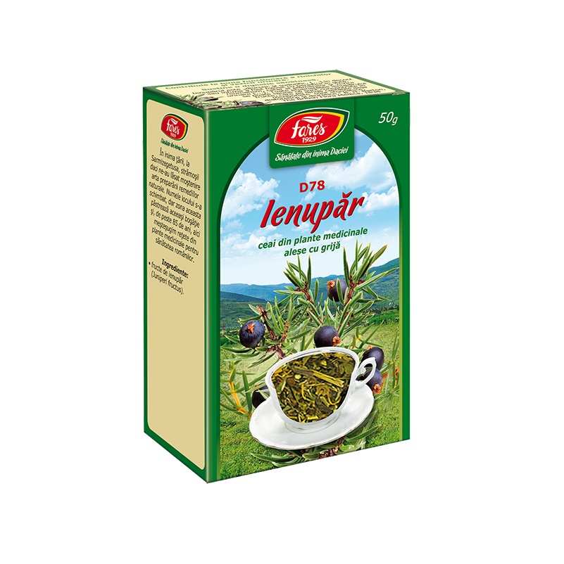 Ceai fructe de Ienupar, D78, 50 g, Fares