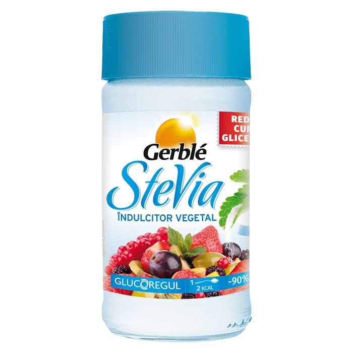 Indulcitor vegetal Stevia, 45 g, Gerble