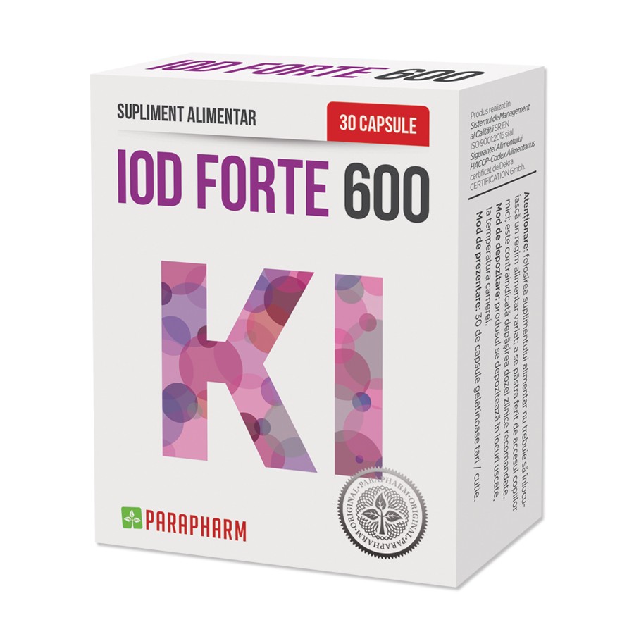 Banzai Fine Therapy Iod Forte 600, 30 capsule, Parapharm : Farmacia Tei online