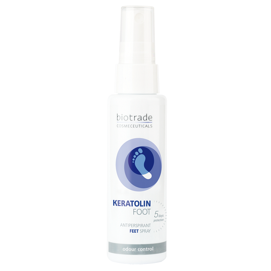 Spray antiperspirant pentru picioare Keratolin Foot, 50 ml, Biotrade