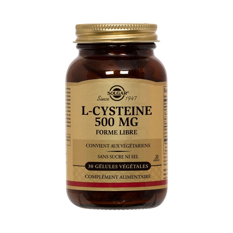 L-Cisteina 500 mg, 30 capsule, Solgar
